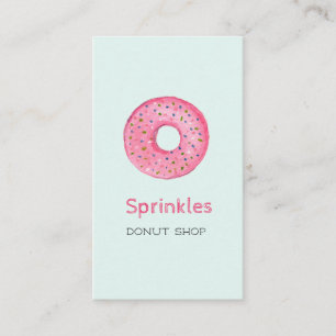 Donut med sprinkles Donut-Affärskortet Visitkort