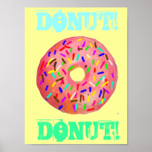 Donut med Sprinkles Poster
