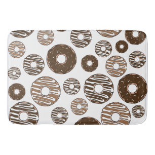 Donut Mönster, Chocolate Donuts, Caramel Donuts Badrumsmatta