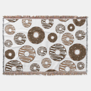 Donut Mönster, Chocolate Donuts, Caramel Donuts Filt