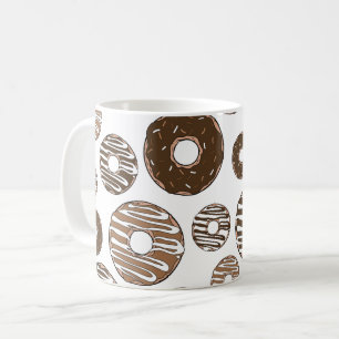 Donut Mönster, Chocolate Donuts, Caramel Donuts Kaffemugg