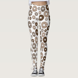 Donut Mönster, Chocolate Donuts, Caramel Donuts Leggings