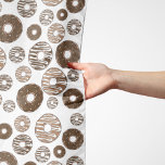 Donut Mönster, Chocolate Donuts, Caramel Donuts Sjal<br><div class="desc">Cute,  roligt och hederligt mönster med choklad och sockerkulor. Modern gåva och trendig,  perfekt för den giriga älskare i ditt liv.</div>