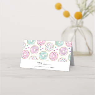 Donut Mönster Cute Colorful Bord Placeringskort