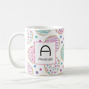 Donut Mönster Cute Colorful Kaffemugg