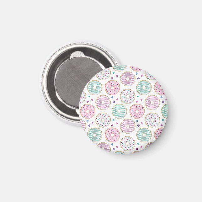 Donut Mönster Cute Colorful Magnet (Front/Back)