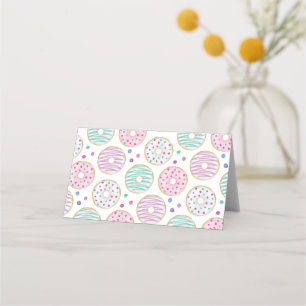 Donut Mönster Cute Colorful Placeringskort