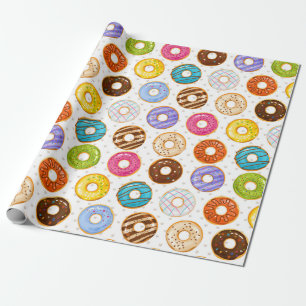 Donut Mönster Wrapping Papper Presentpapper