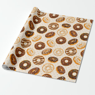 Donut Mönster Wrapping Papper Presentpapper