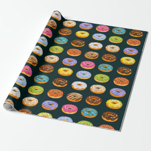 Donut Mönster Wrapping Papper Presentpapper