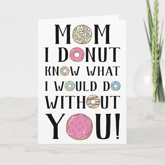 Donut Mors dag Card Kort (Framsida)