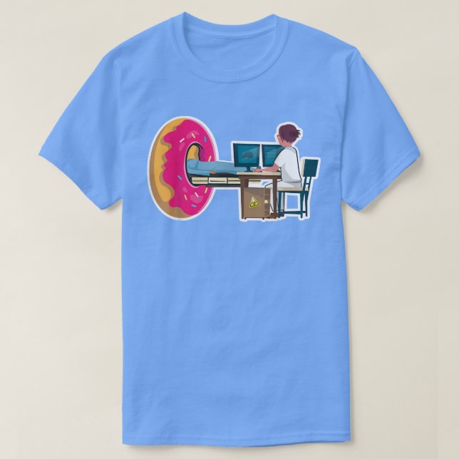 Donut MRI-skanner för radiologitekniker och rad T Shirt (Design framsida)