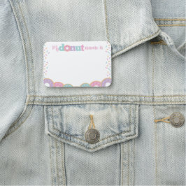 Donut Namn Badge Namnbricka