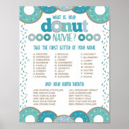 Donut Namn Poster