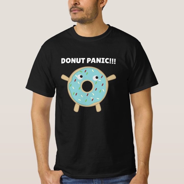 Donut Panic - Lusnyj Pun with Donuts T Shirt (Framsida)