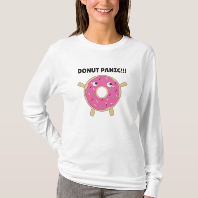 Donut Panic - Lusnyj Pun with Donuts T Shirt (Framsida)