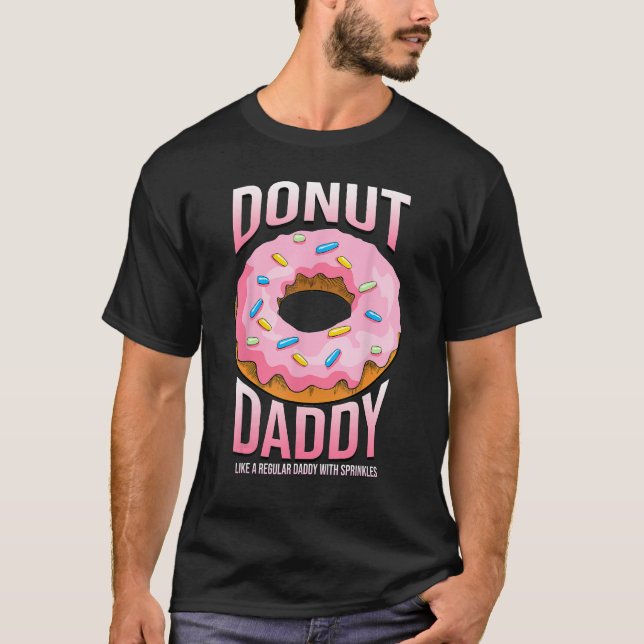 Donut pappa Shirt for Pappa Funny Sprinkles Food L T Shirt (Framsida)