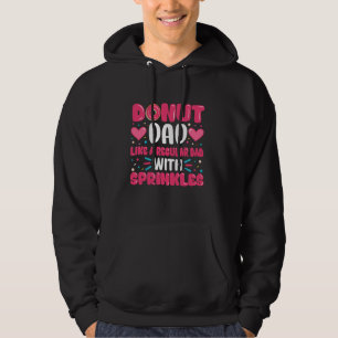 Donut Pappa som ett vanligt Pappa med sprinkler Hoodie
