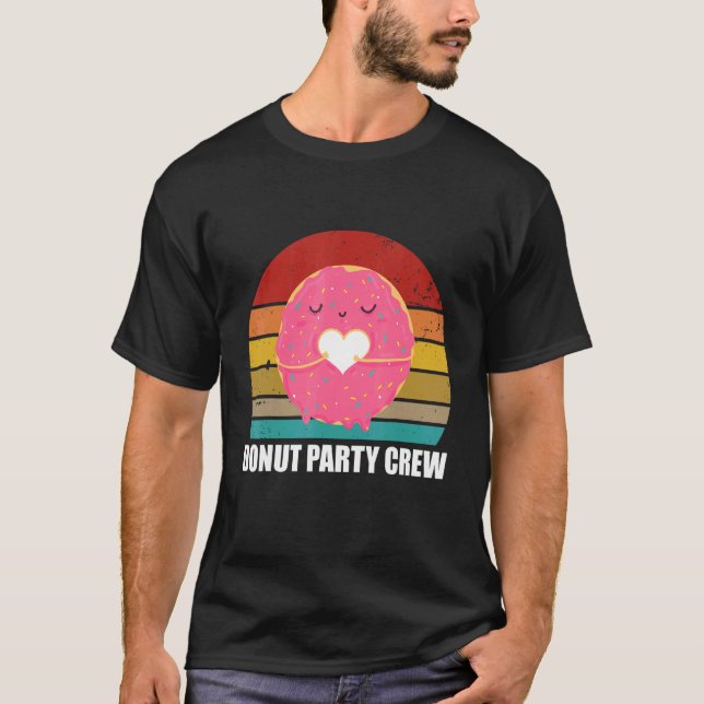 Donut Party Crew Coola Doughnut För manar Kvinnor  T Shirt (Framsida)