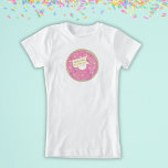Donut party födelsedflicka t shirt<br><div class="desc">Stort donut-födelsedagsflicka T-shirt</div>