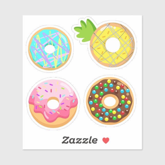 Donut Party Klistermärken (Ark)