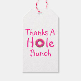 Donut Party Tack Presentetikett