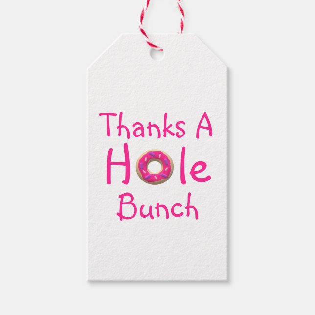 Donut Party Tack Presentetikett (Framsidan)