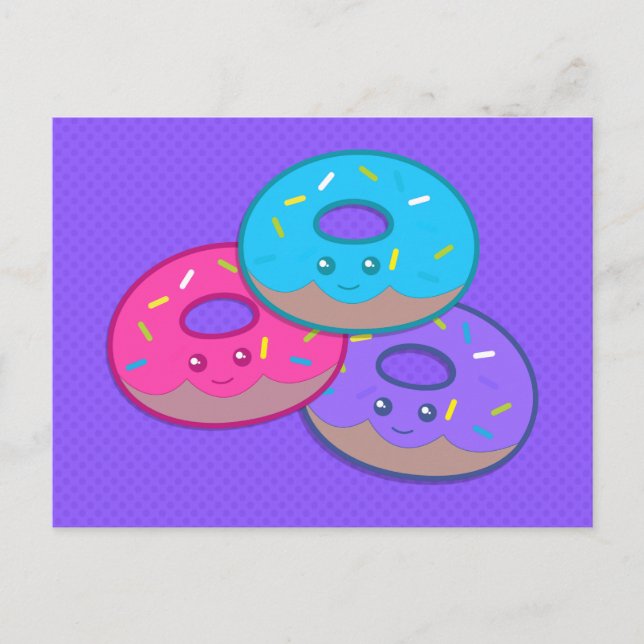 Donut Party Vykort (Framsida)