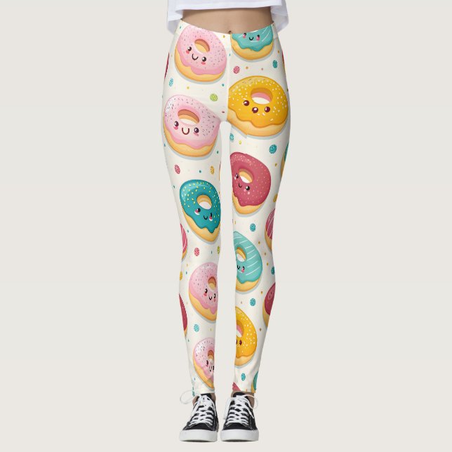 Donut Pattern Leggings (Framsida)