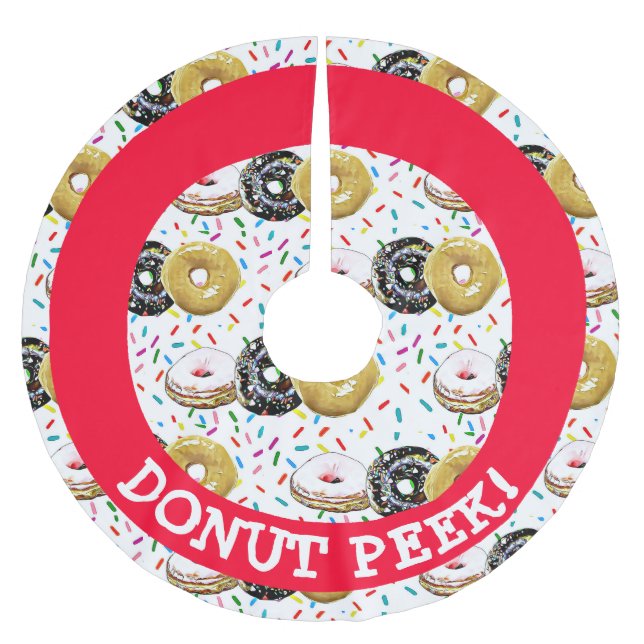 Donut Peek Julgran Skirt Julgransmatta Borstad Polyester (Framsidan)