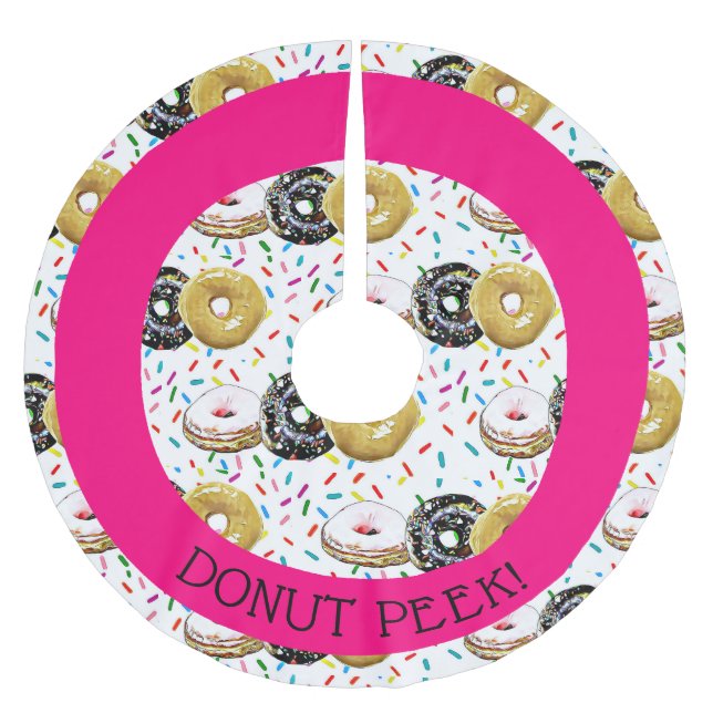 Donut Peek Julgran Skirt Julgransmatta Borstad Polyester (Framsidan)