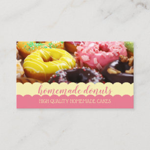 Donut Photo Tasty Visitkort