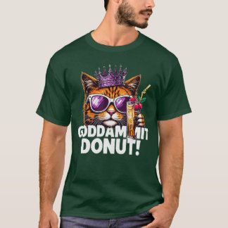 Donut Princess Cat Memeee Kawaii Funny Cartoon Sty T Shirt