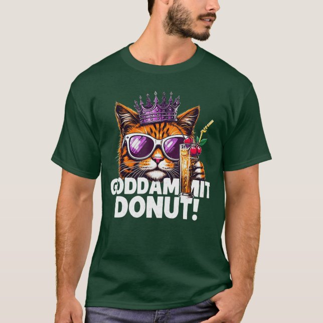 Donut Princess Cat Memeee Kawaii Funny Cartoon Sty T Shirt (Framsida)
