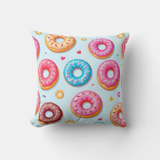 Donut Print Cushion  Kudde