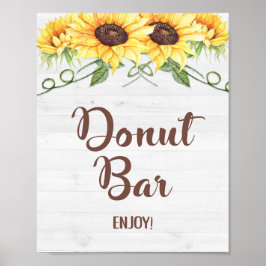 DONUT PUB solrosskjut eller Party-tecken Poster