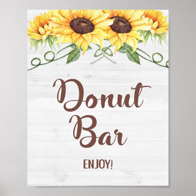 DONUT PUB solrosskjut eller Party-tecken Poster (Framsidan)