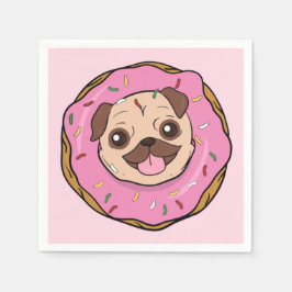Donut Pug Pappersservett