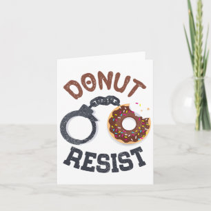 Donut Resist Handcuffs Tillsatta lagar Polisen Off Kort