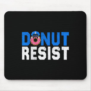 Donut Resistfunny polis Donut Älskare Pun Musmatta