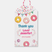 Donut rosa Birthday Tack Märkre
