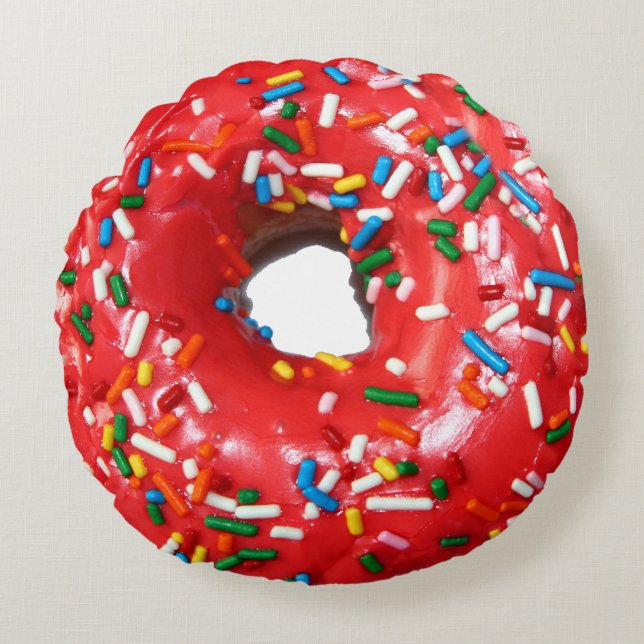 Donut Round Pillow Rund Kudde (Framsidan)