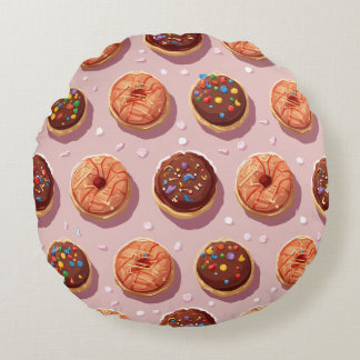 Donut Round Pillow Rund Kudde