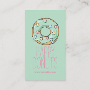 Donut Shop Bakery Caffe Pasty Visitkort