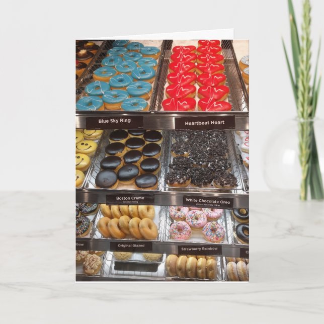 DONUT SHOP BIRTHDAY CARD KORT (Framsida)