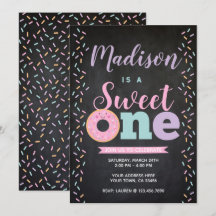 Donut, söt en, första födelsedagen