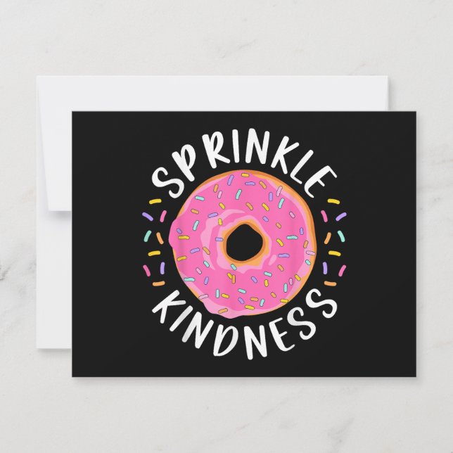 Donut Sprinkle Kindness Funny Girls Women Doughnut (Framsida)