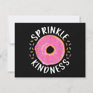 Donut Sprinkle Kindness Funny Girls Women Doughnut