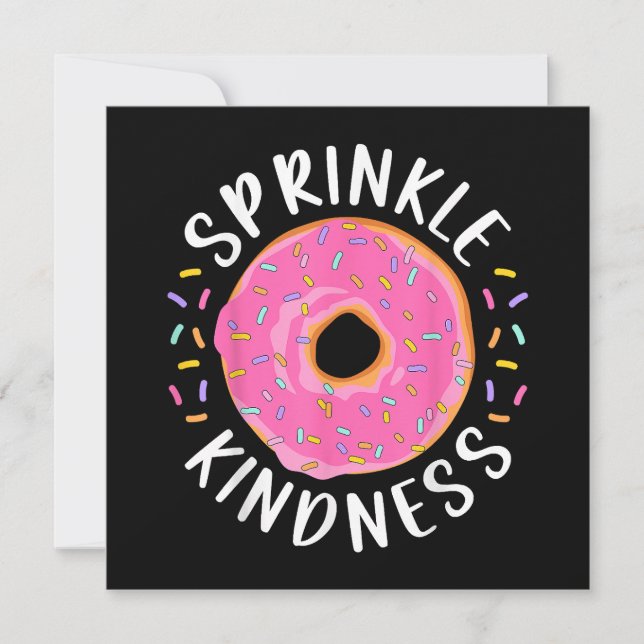 Donut Sprinkle Kindness Funny Girls Women Doughnut Spara Datumet (Framsida)