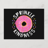 Donut Sprinkle Kindness Funny Girls Women Doughnut